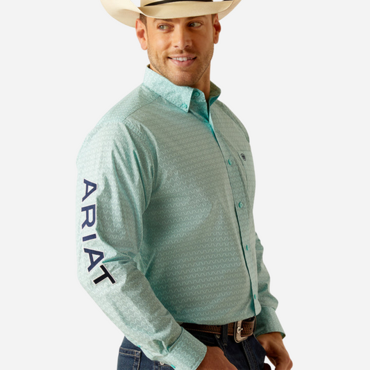 Camisa Caballero Ariat Light-Aqua