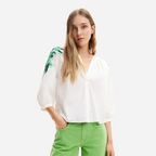 Blusa Dama Desigual Blanco