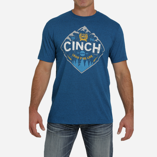 Playera Caballero Cinch Heather Teal