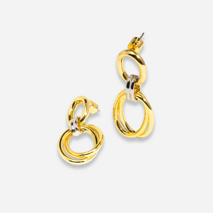 Aretes Dama RHO Gold-Rhodium