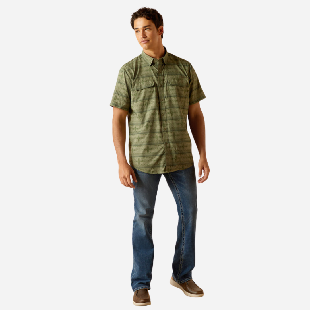 Camisa Caballero Ariat Leaf-Clover