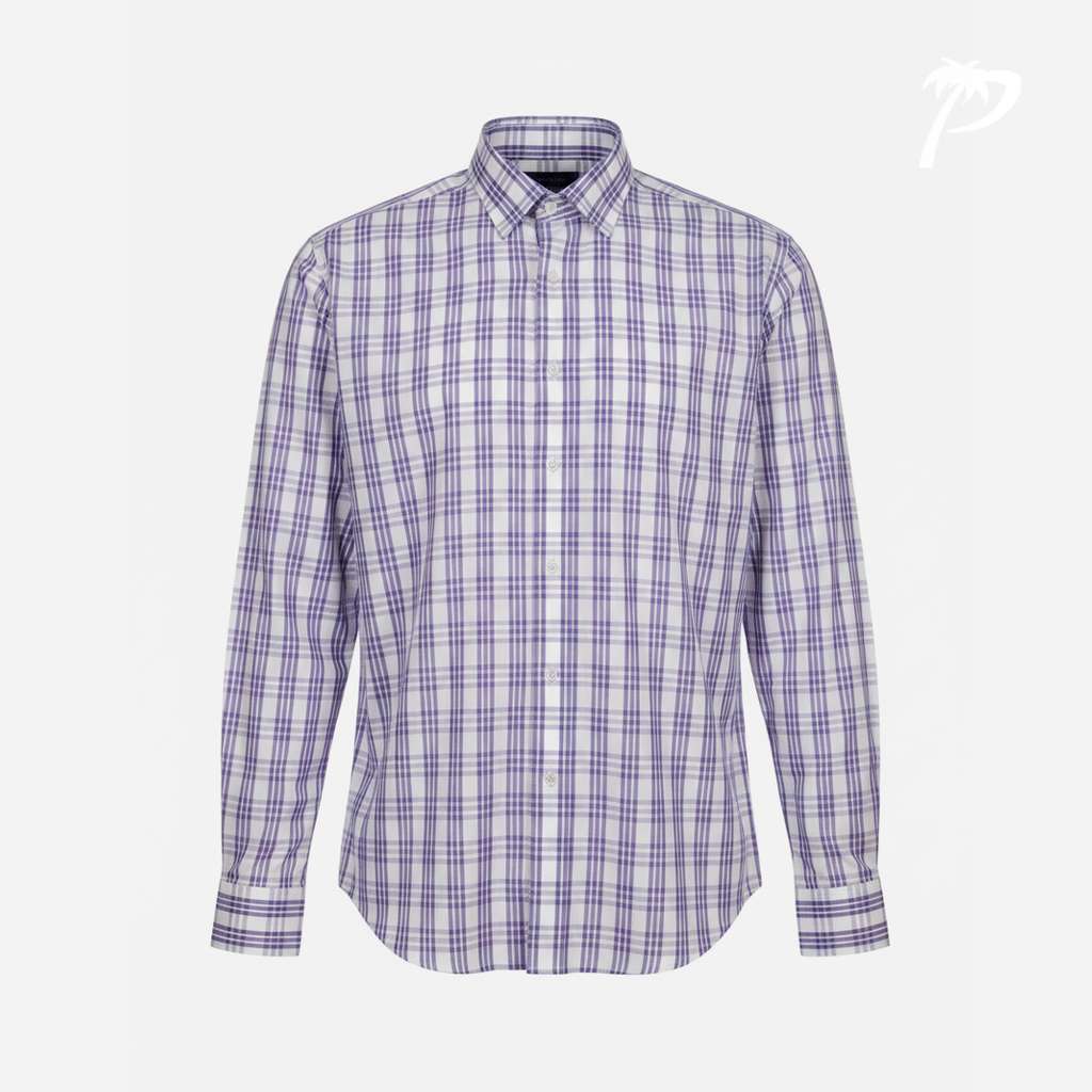 Camisa Caballero Fariani White Purple