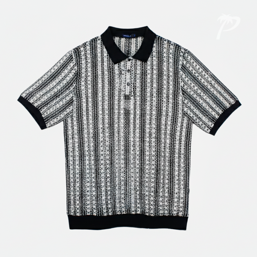 Playera Caballero Barabas Black White