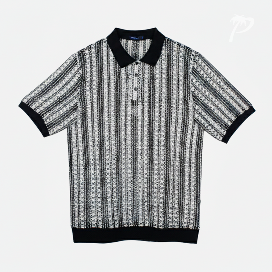 Playera Caballero Barabas Black White