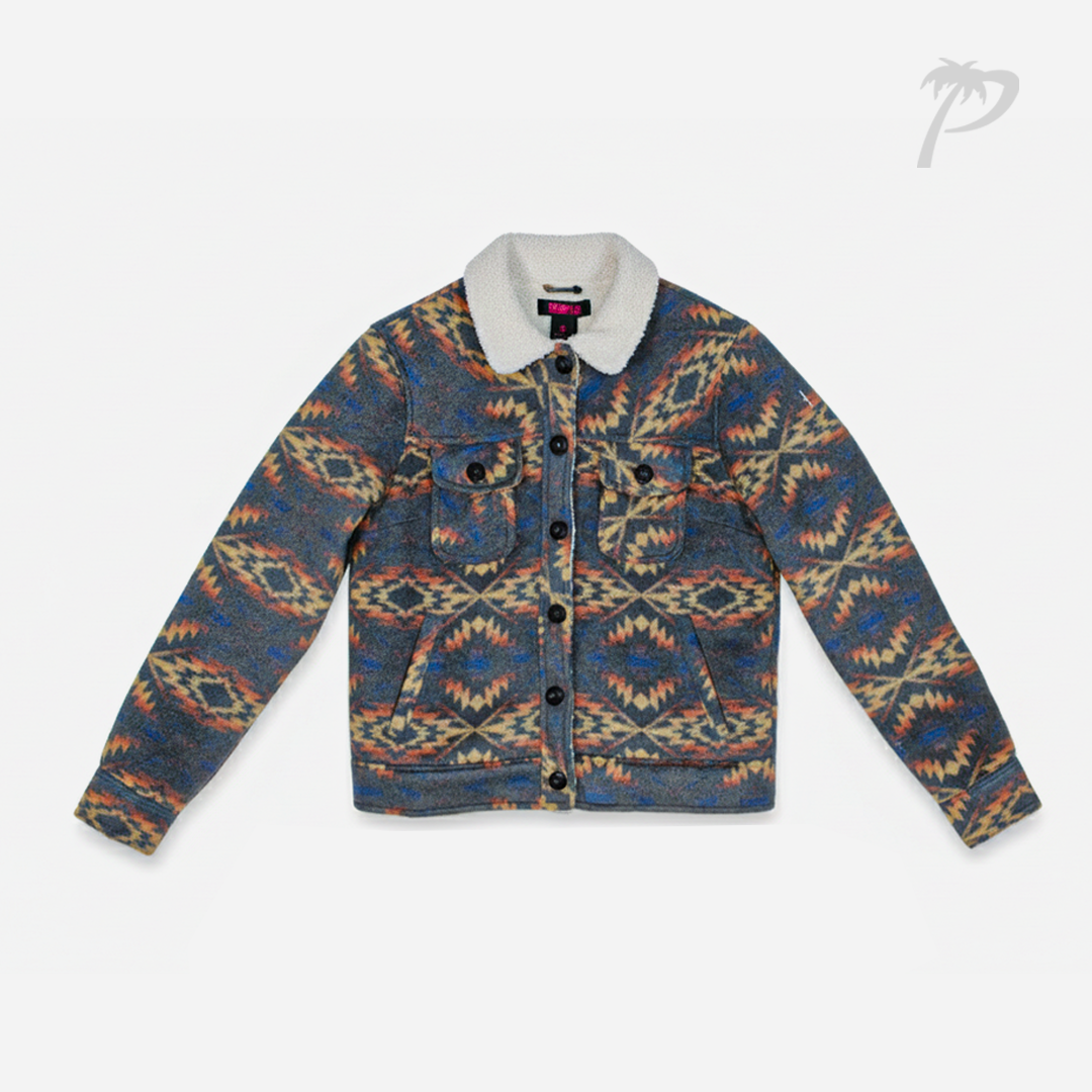 Chamarra Dama Rock & Roll Charcoal