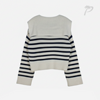 Sueter Dama Double Zero Cream Navy