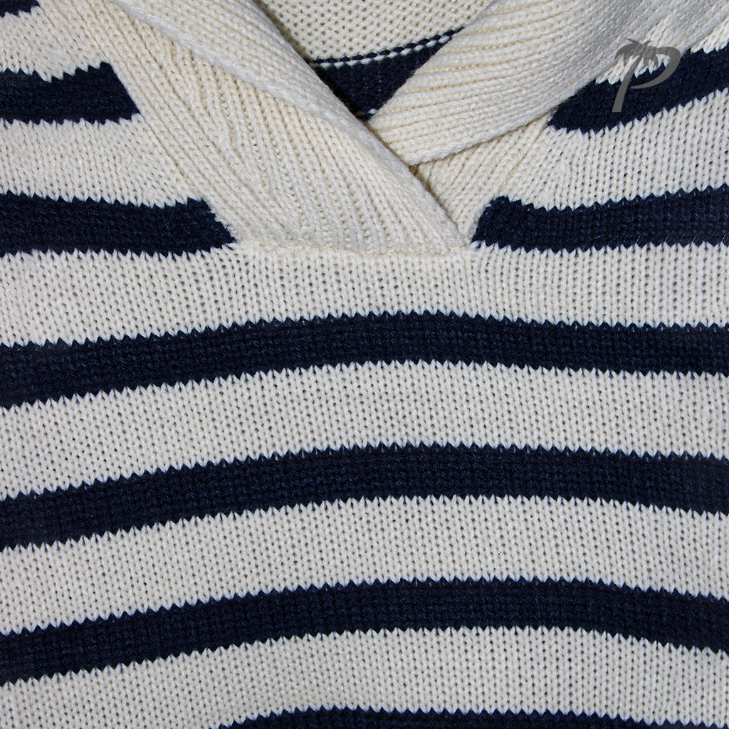 Sueter Dama Double Zero Cream Navy