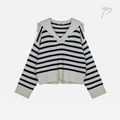 Sueter Dama Double Zero Cream Navy