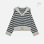 Sueter Dama Double Zero Cream Navy