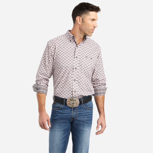 Camisa Caballero Ariat Mauve