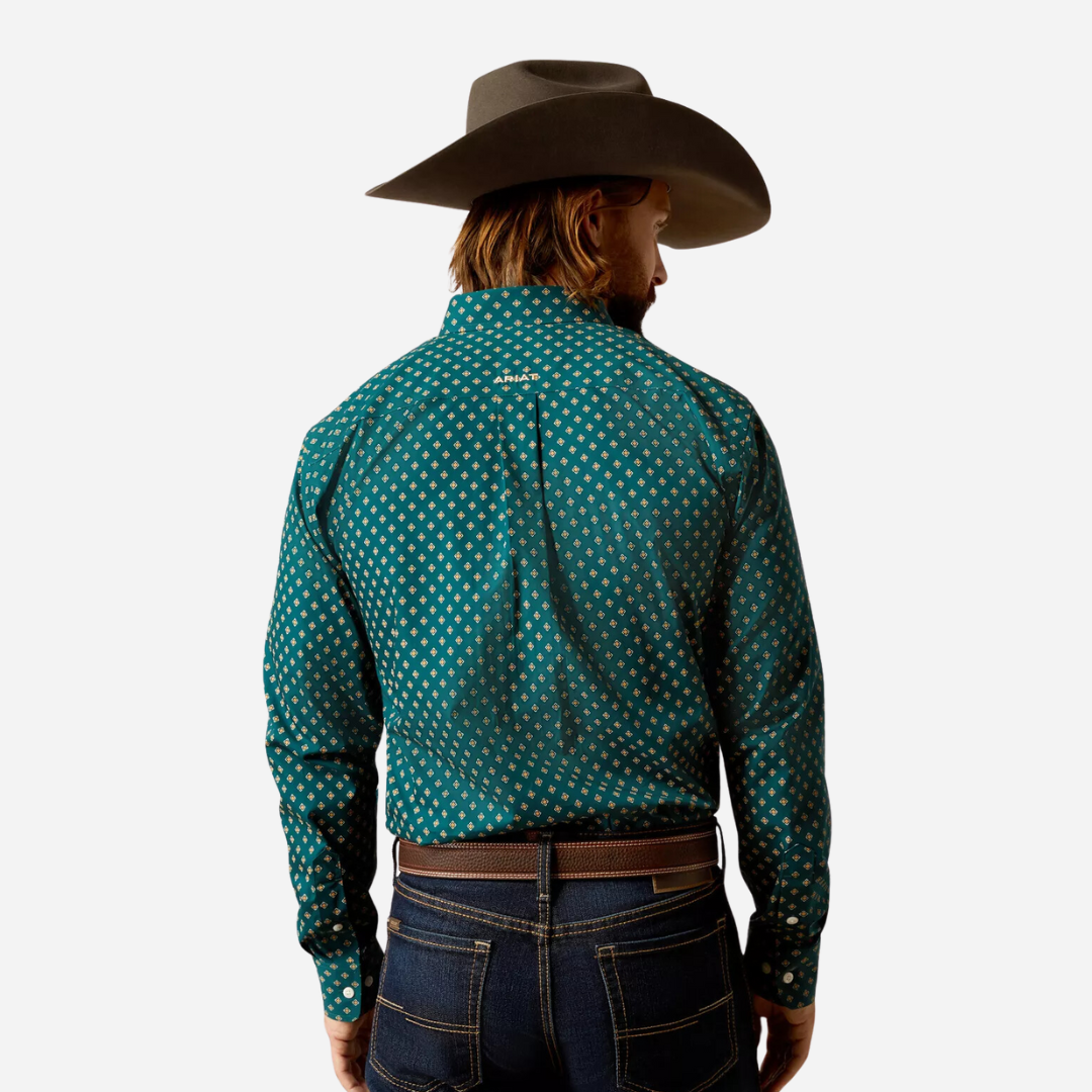 Camisa Caballero Ariat Deep Teal