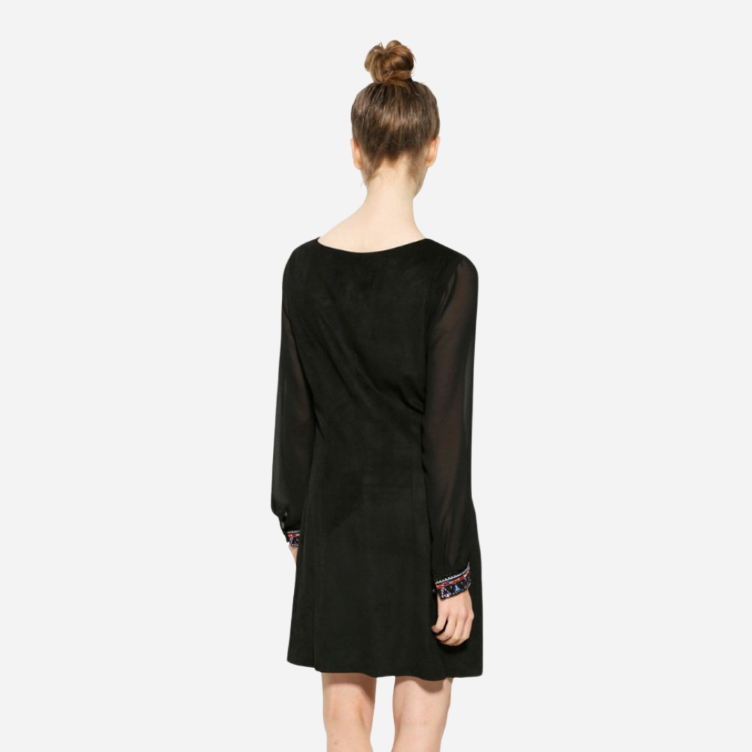 Vestido Dama Desigual Negro