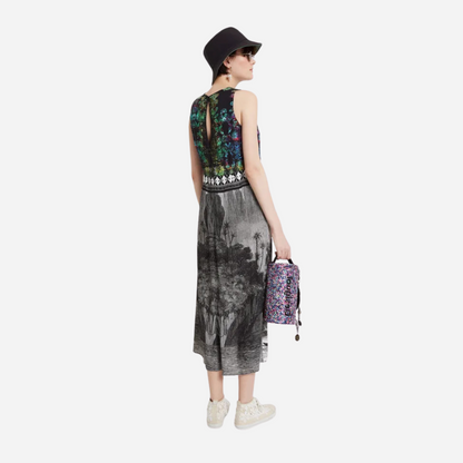Vestido Dama Desigual Negro