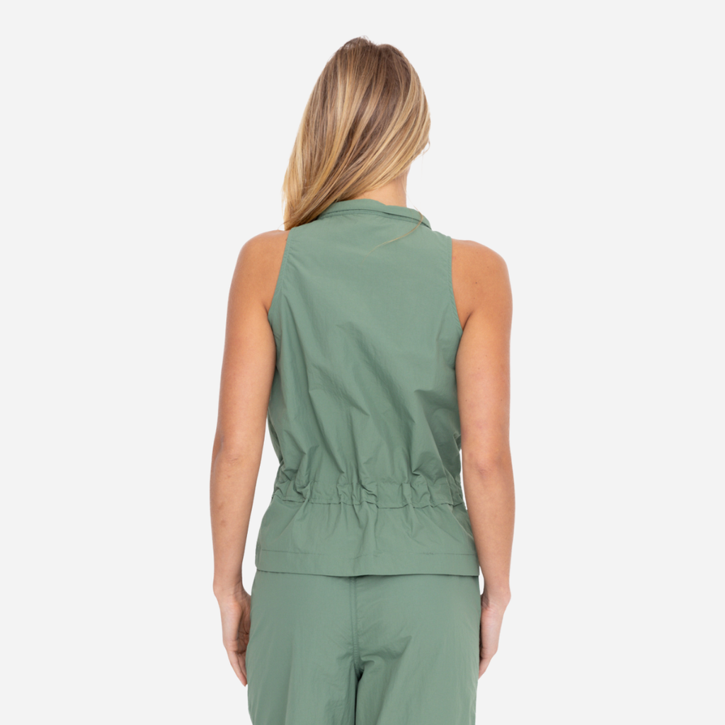 Chaleco Dama Mono B Dark Basil