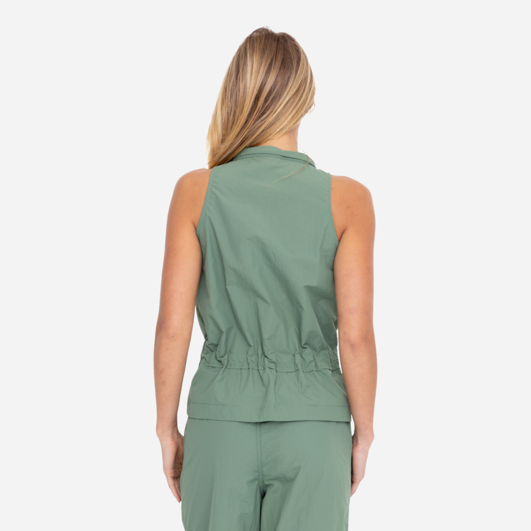 Chaleco Dama Mono B Dark Basil