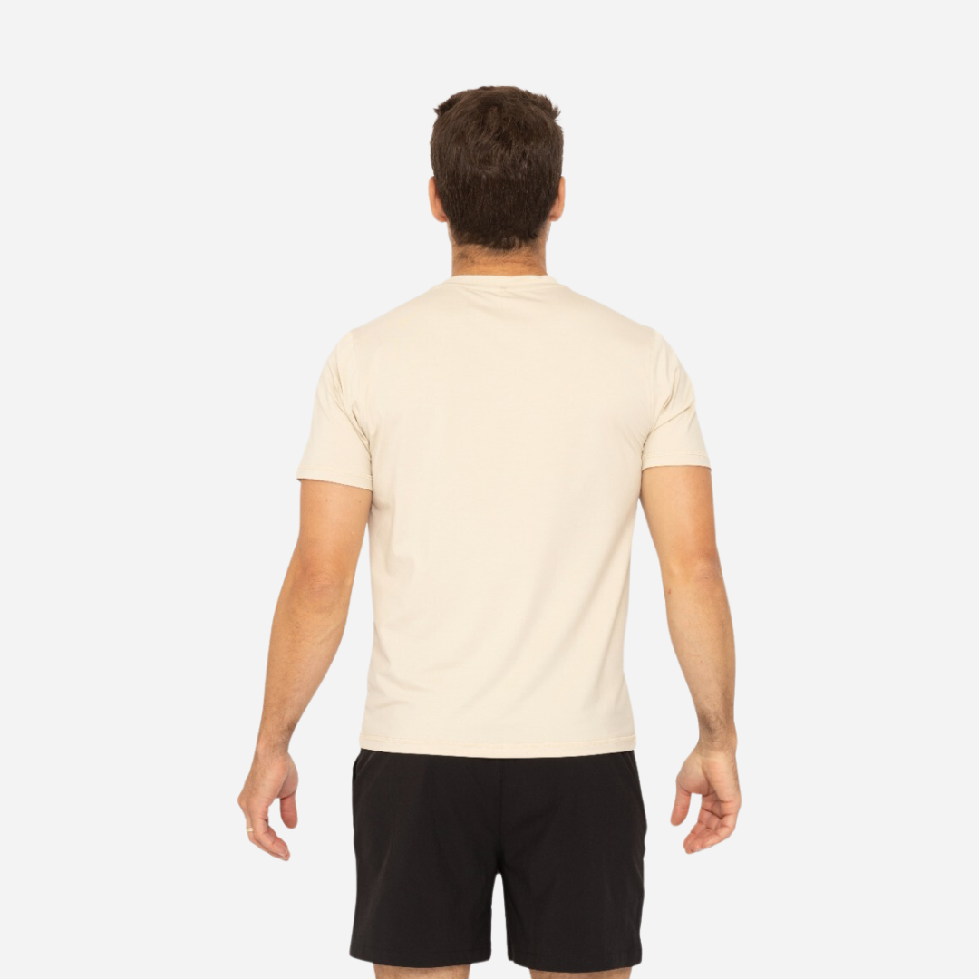 Playera Caballero Mono-B  Oat-Milk