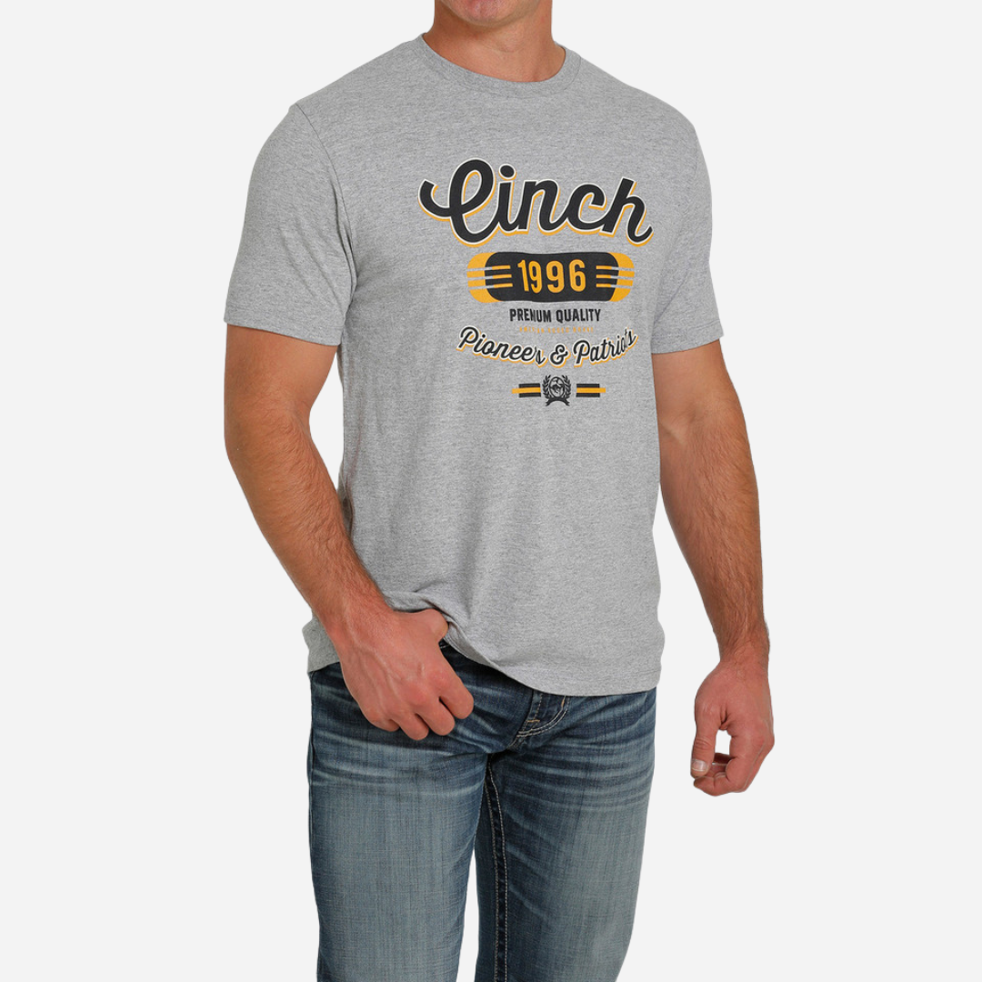 Playera Caballero Cinch Heather Gray