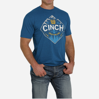 Playera Caballero Cinch Heather Teal