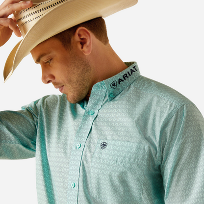 Camisa Caballero Ariat Light-Aqua