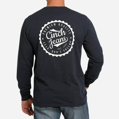 Playera Caballero Cinch Heather Navy