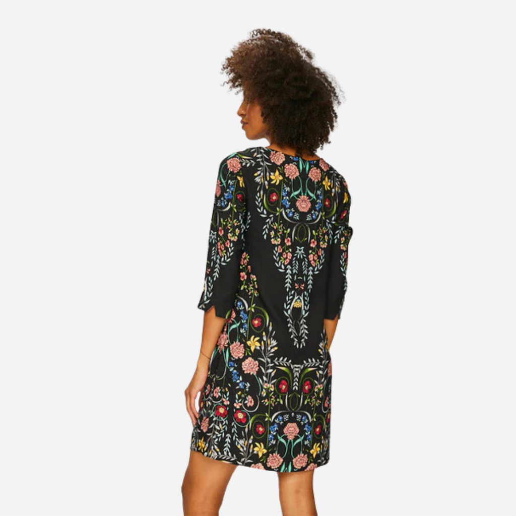 Vestido Dama Desigual Negro