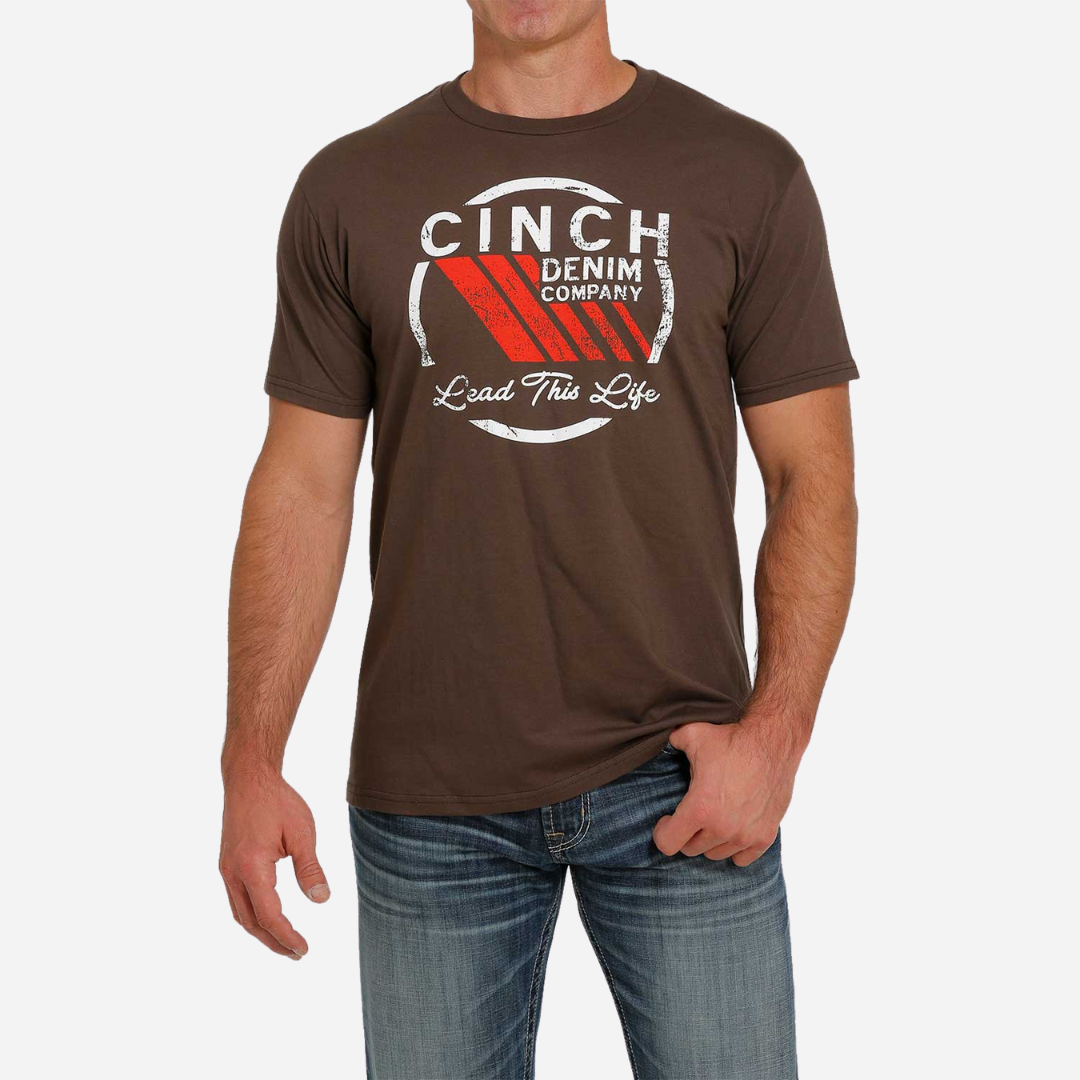 Playera Caballero Cinch Brown