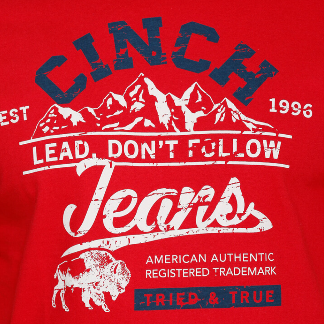 Playera Caballero Cinch Red