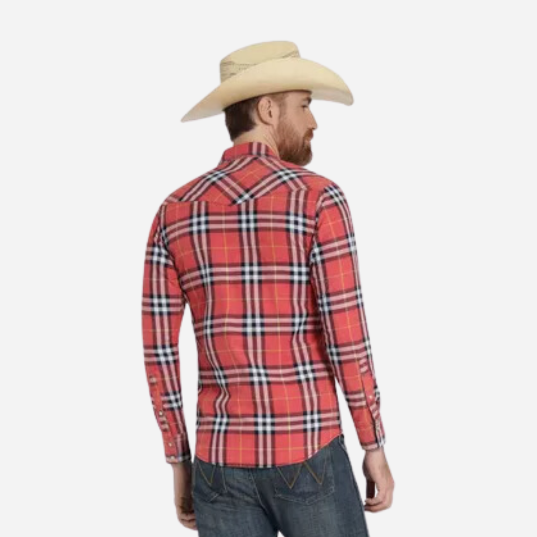 Camisa Caballero Wrangler Rojo