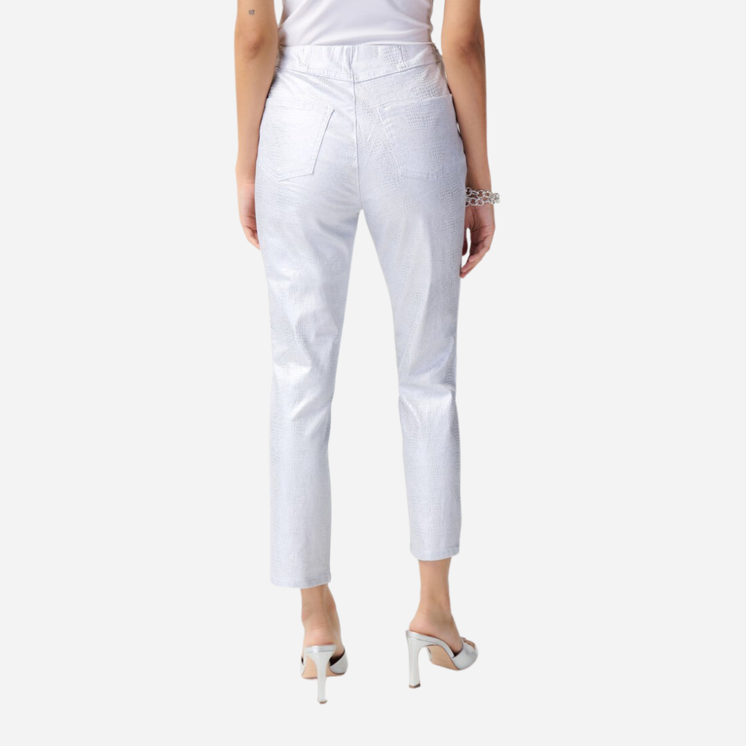 Pantalon Dama Joseph Ribkoff White Silver