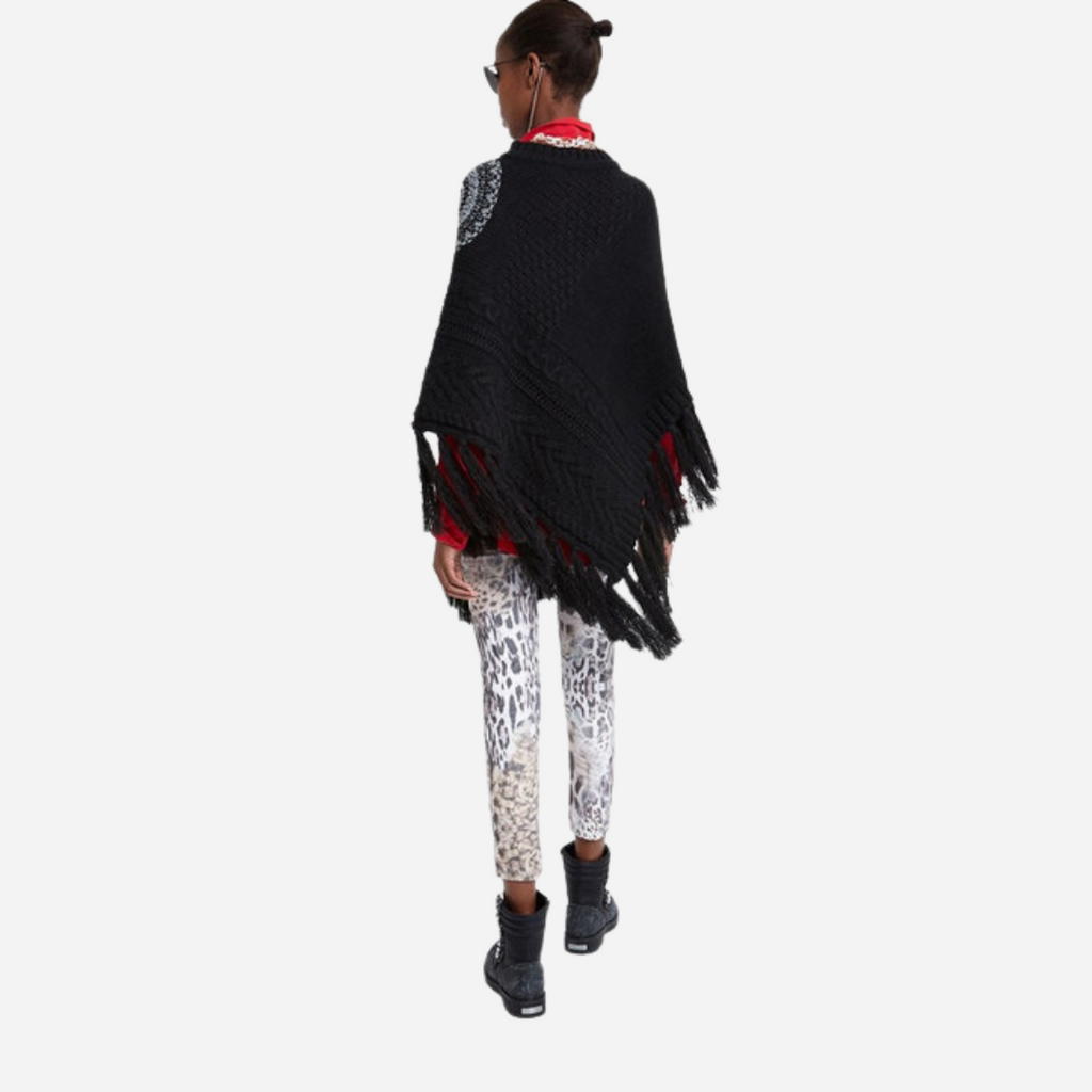Poncho Dama Desigual Musg