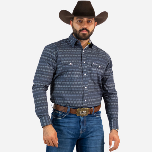 Camisa Caballero Denver Azul