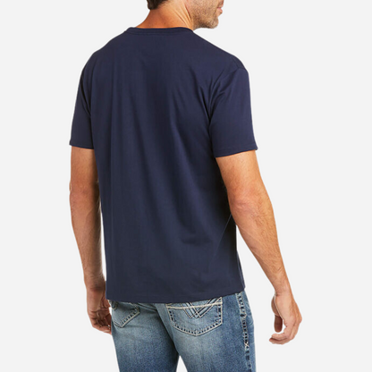 Playera Caballero Ariat Navy