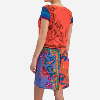 Vestido Dama Desigual Naranja