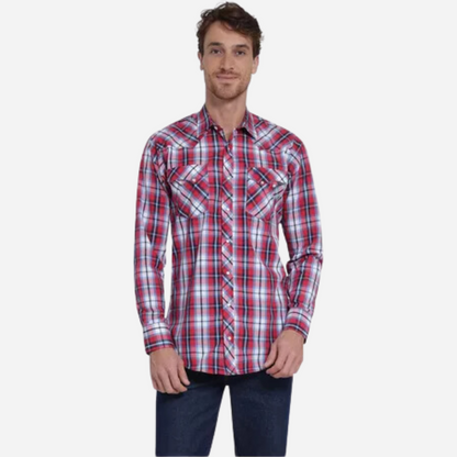 Camisa Caballero Wrangler Rojo