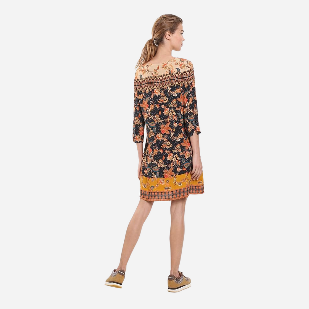 Vestido Dama Desigual Negro