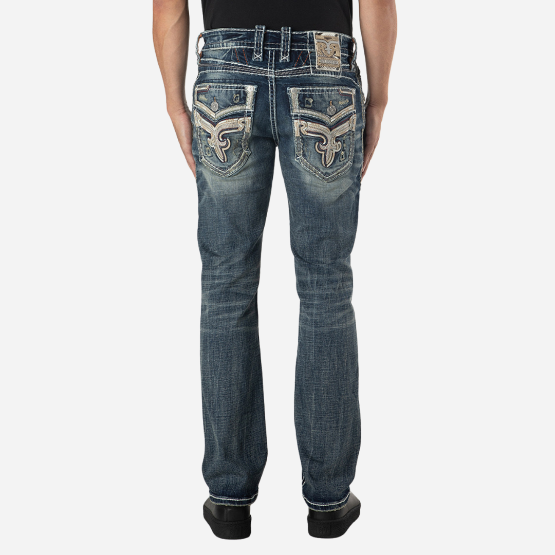 Pantalones para hombre rock revival sale