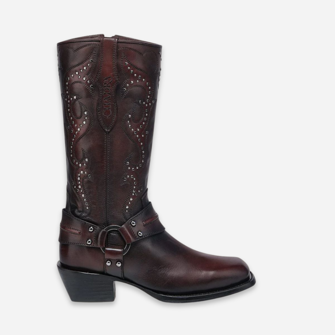 Bota Dama Cuadra Tinto