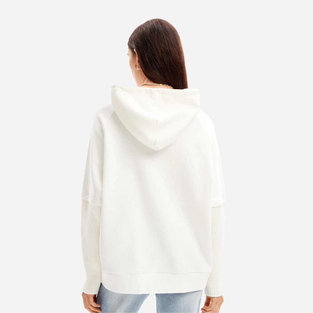 Sudadera Dama Desigual Crudo