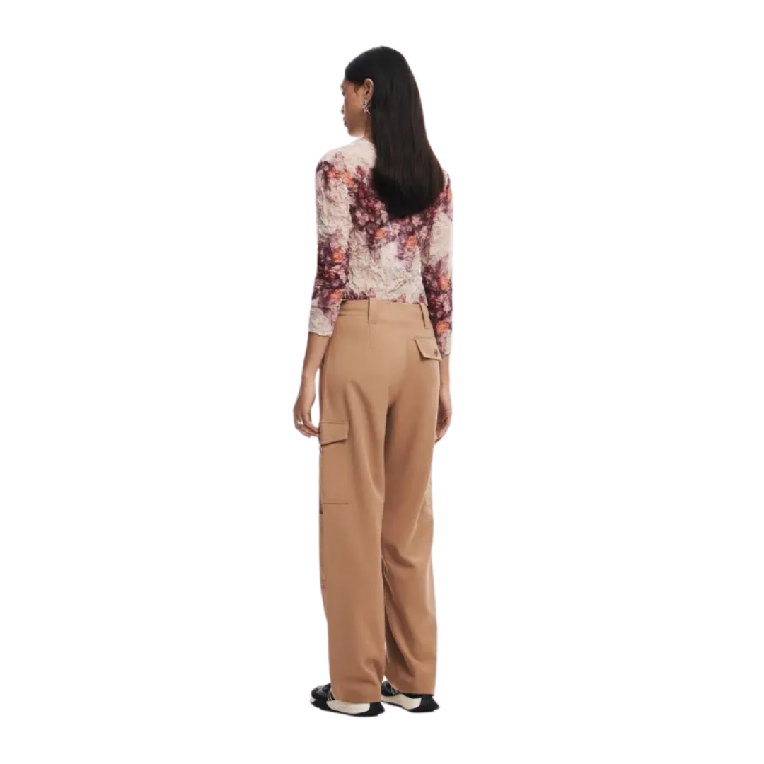 Pantalon Dama Desigual Tostado