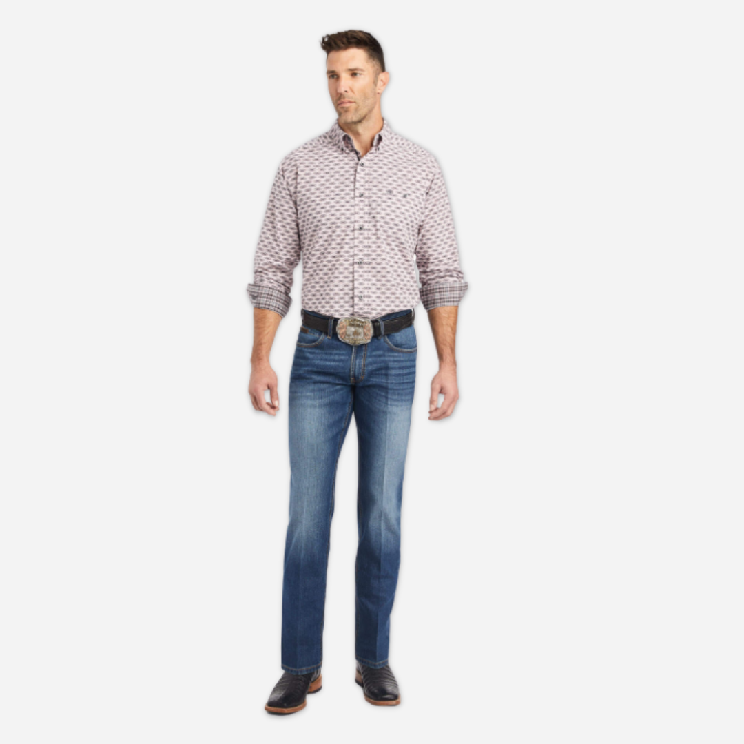 Camisa Caballero Ariat Mauve