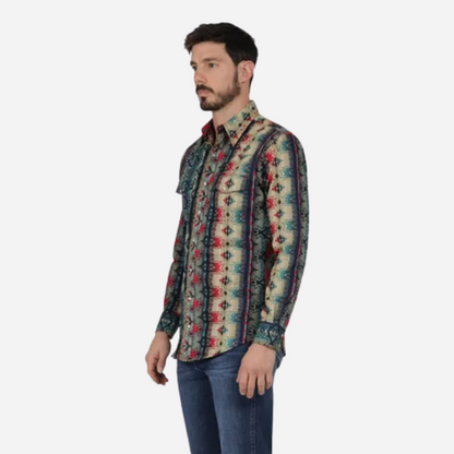 Camisa Caballero Wrangler Verde