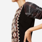 Vestido Dama Desigual Negro