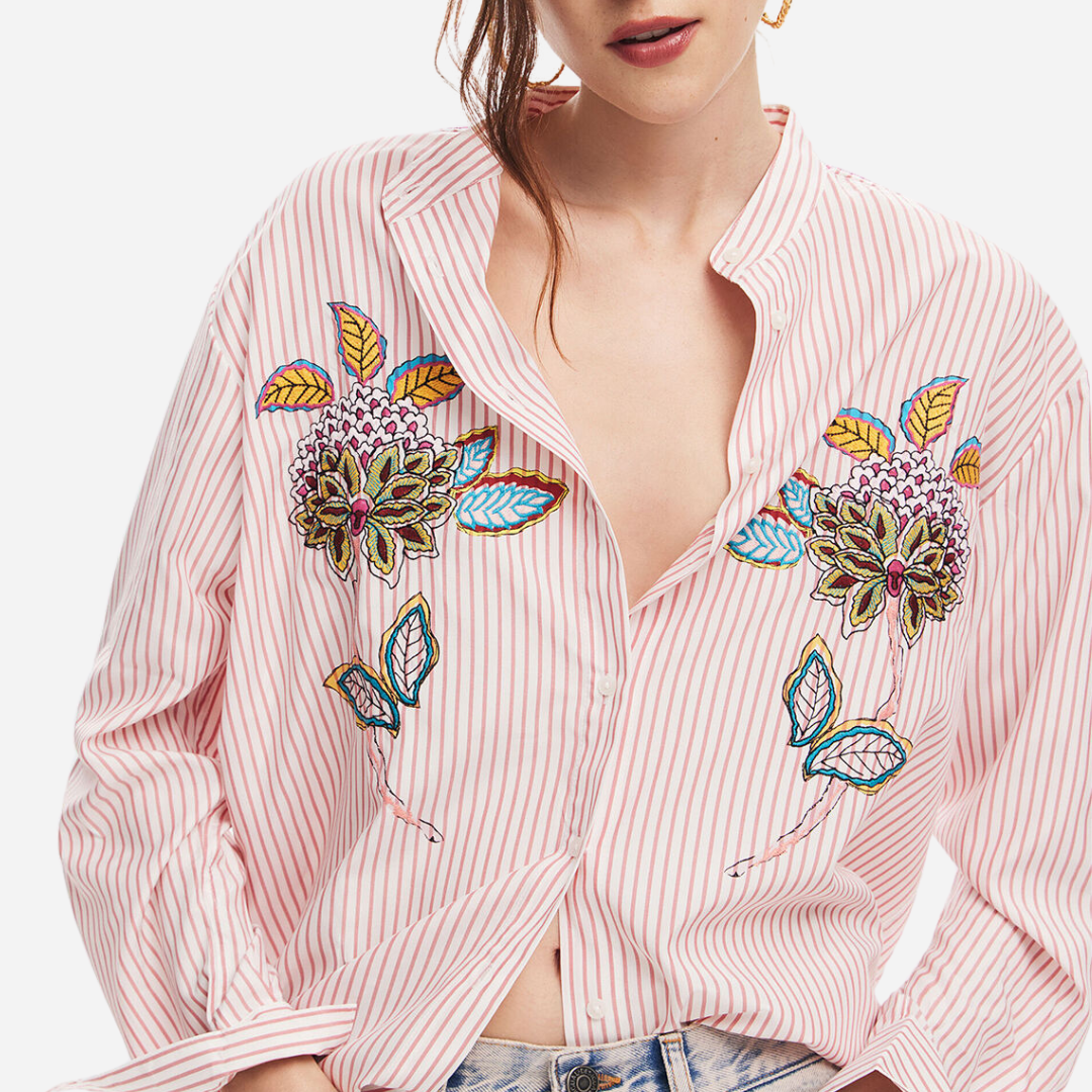 Camisa Dama Desigual Rosa Helado