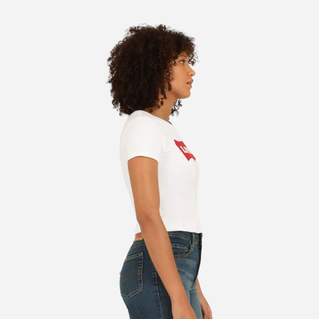 Playera Dama Levis Batwing-White