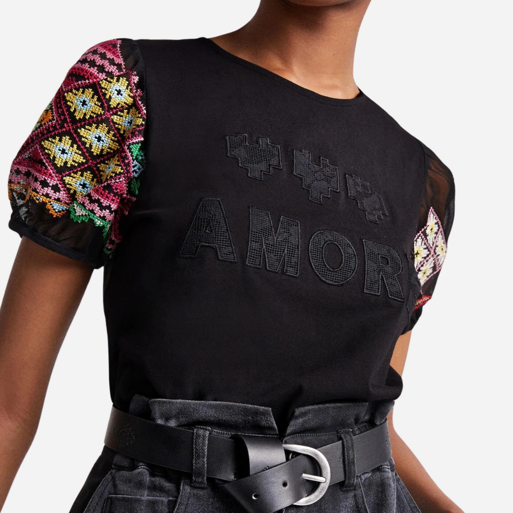 Blusa Dama Desigual Negro
