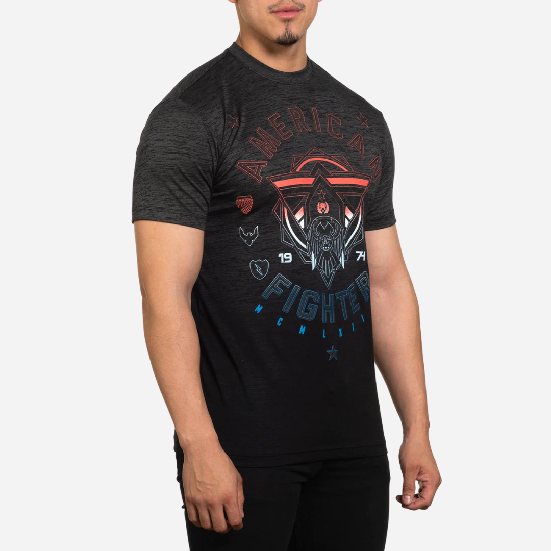 Playera Caballero American Fighter Black Mass