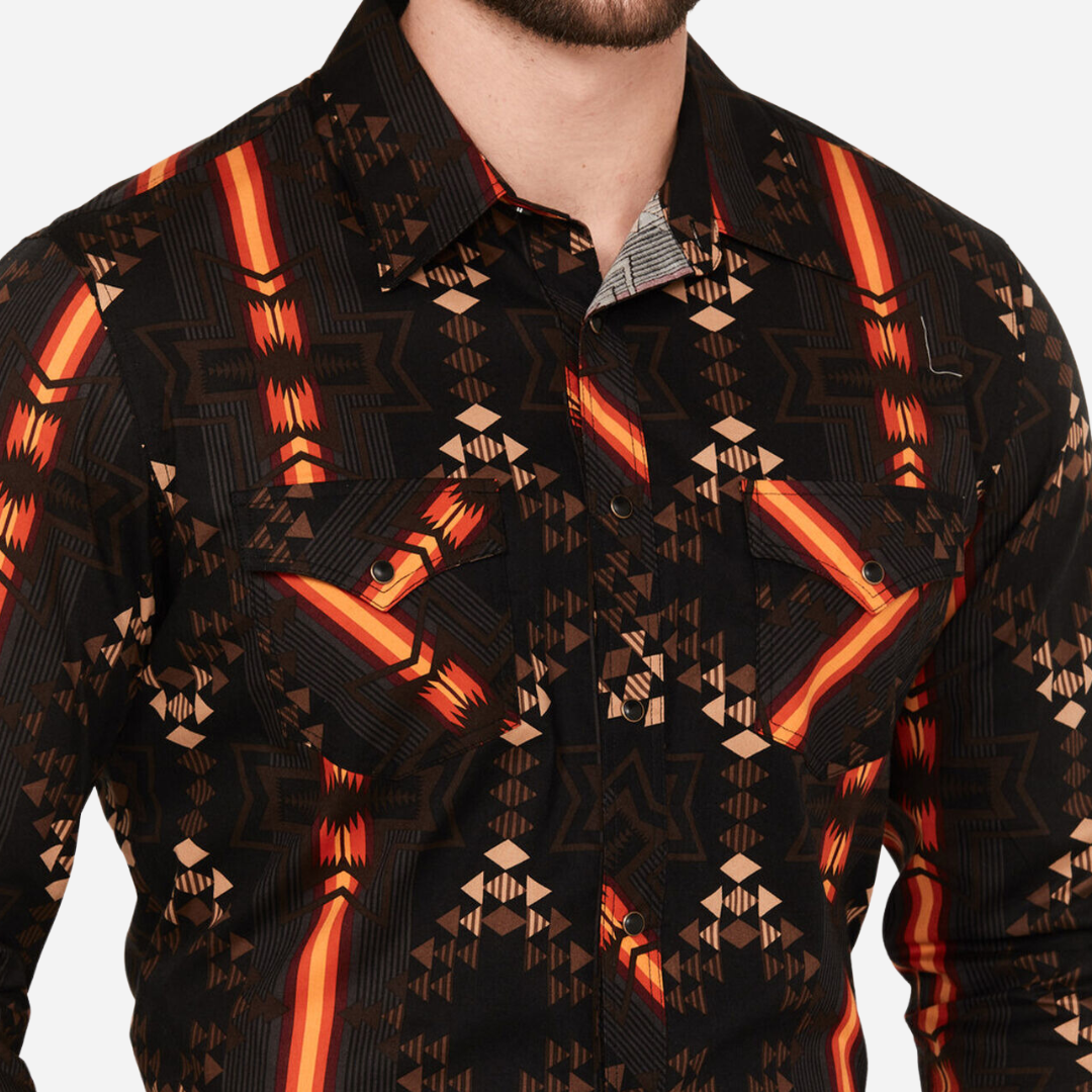 Camisa Caballero Rock & Roll Black