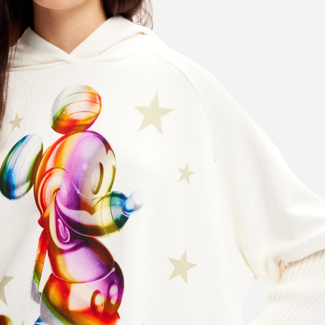 Sudadera Dama Desigual Crudo