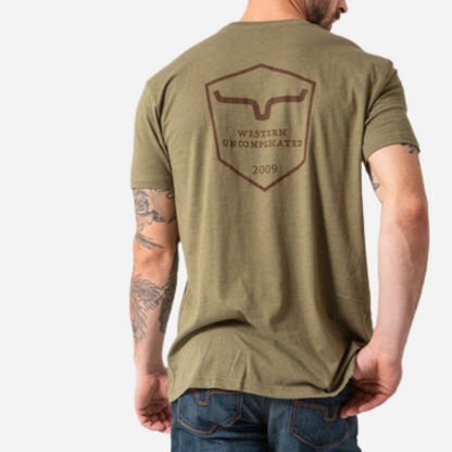 Playera Caballero Kimes Ranch Shielded Trucker Military Green