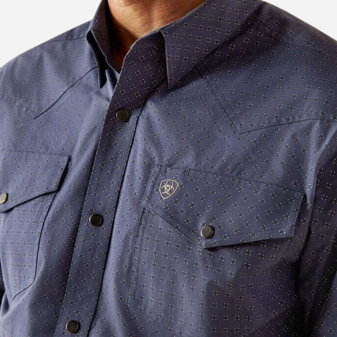 Camisa Caballero Ariat Navy